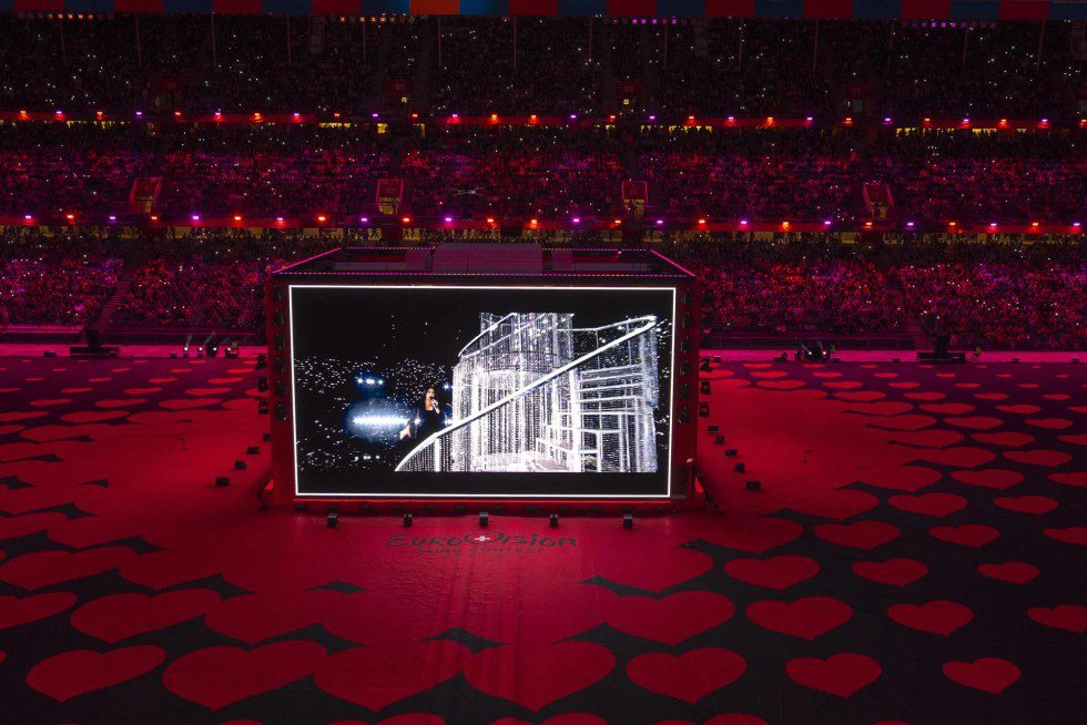 Imagen de la participación de Israel en Eurovisión. EFE/EPA/TIL BUERGY
