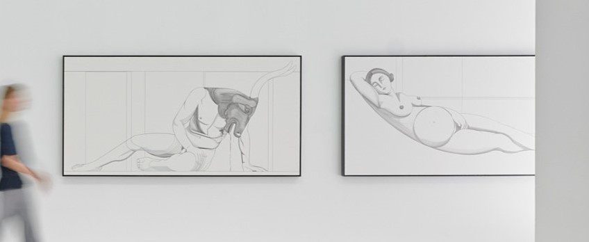 Sergio García. La línea que construye. Galería Cayón