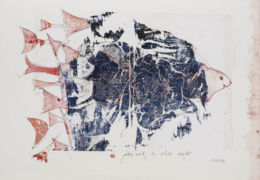 Alberto Carrera Blecua. Pez azul de colas rojas. Serie Mediterráneo, 2017. Colección Carrera Blecua