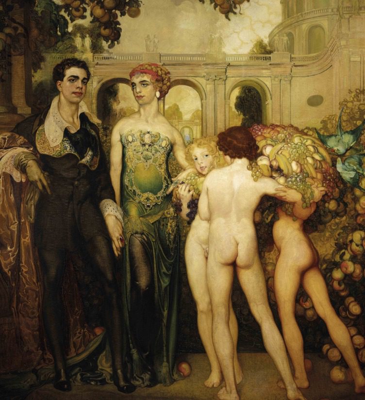 Néstor Martín-Fernández de la Torre, Epitalamio ( o las bodas del príncipe Néstor) 1909. Museo Néstor, Las Palmas de Gran Canaria
