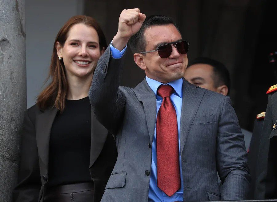 El presidente de Ecuador, Daniel Noboa