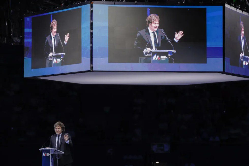 Javier Milei en la clausura del Madrid Economic Forum 2025